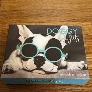 Doggy glitz Notecards with Envelopes